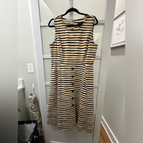 Donna Karan Black and Tan dress sz 14 - Picture 1 of 3